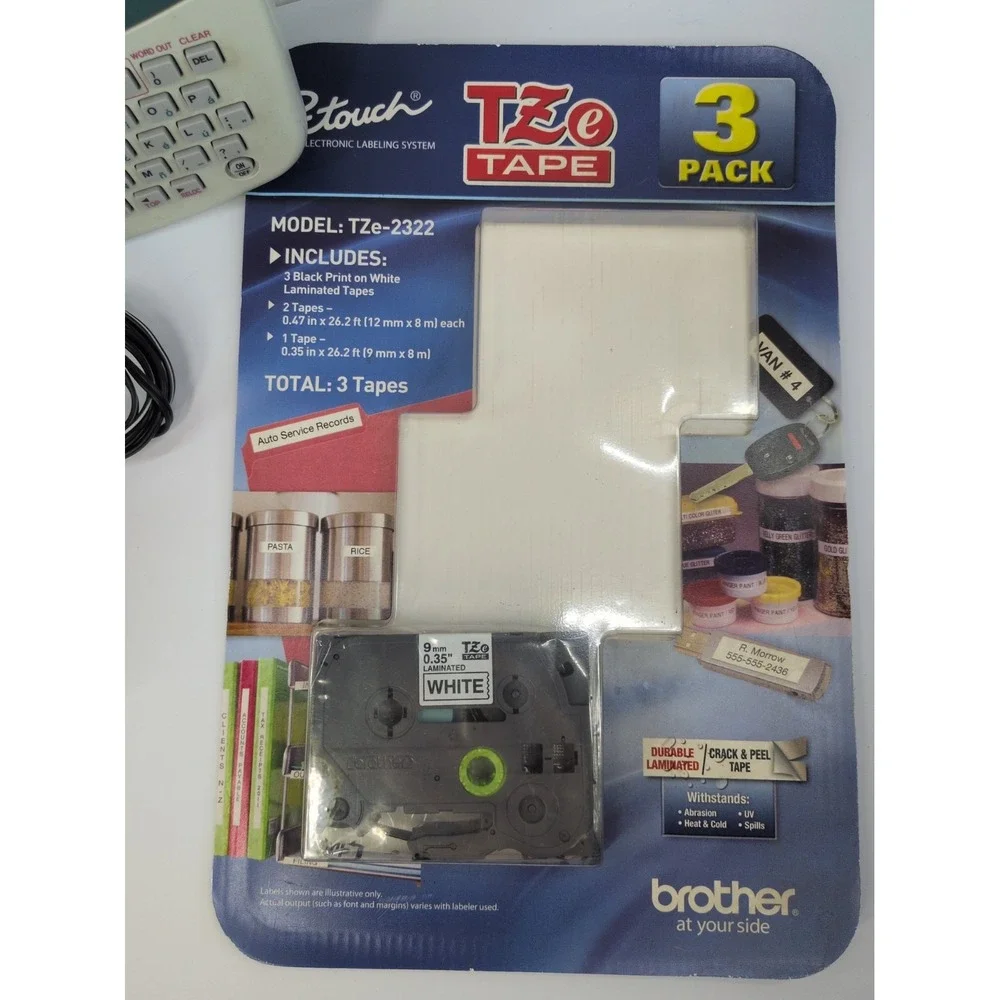 WORKS🚨Brother Electronic Label Maker P -Touch Model PT-1700 Tape Cartiridge DIY